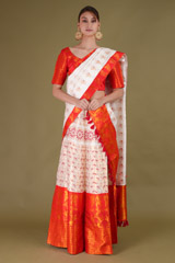 White and Red Mekhela chador4320 video